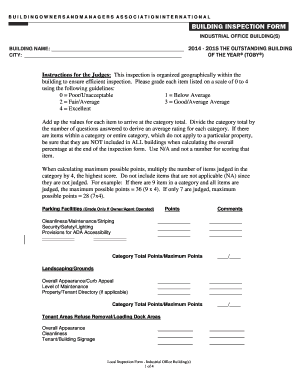 Building Inspections Checklist  Form