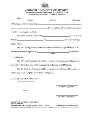 Affidavit of Waiver Sample  Form