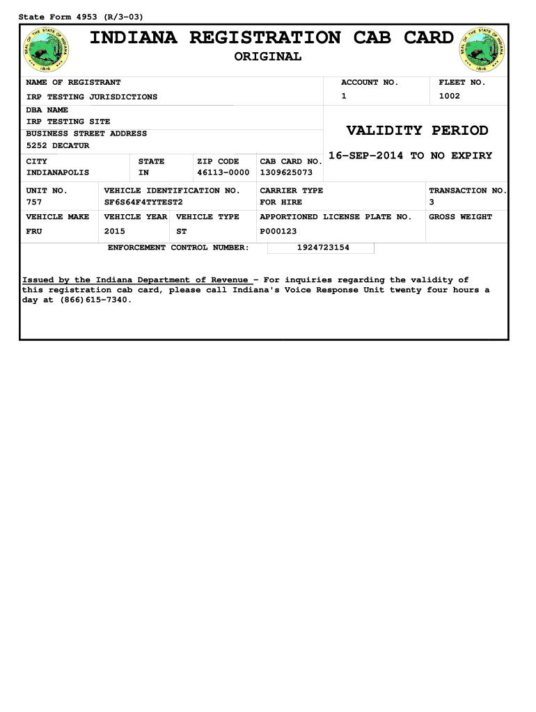 Sample Completed Irp Application  Form