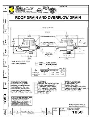 Jr Smith Roof Drains  Form