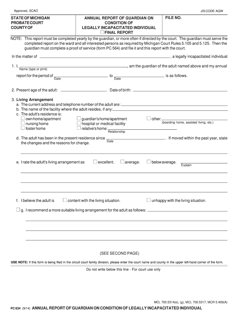  Guardian Report Annual Form 2014