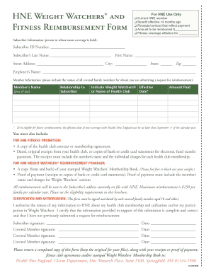 Health New England Reimbursement Forms