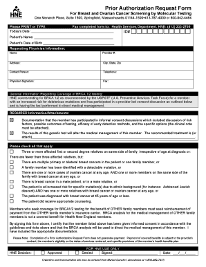 Hne Prior Authorization Form