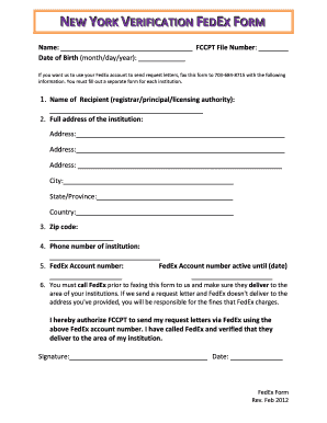 Fccpt Fax Number  Form