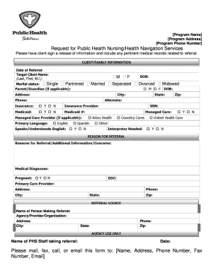 Community Health Worker Intake Form