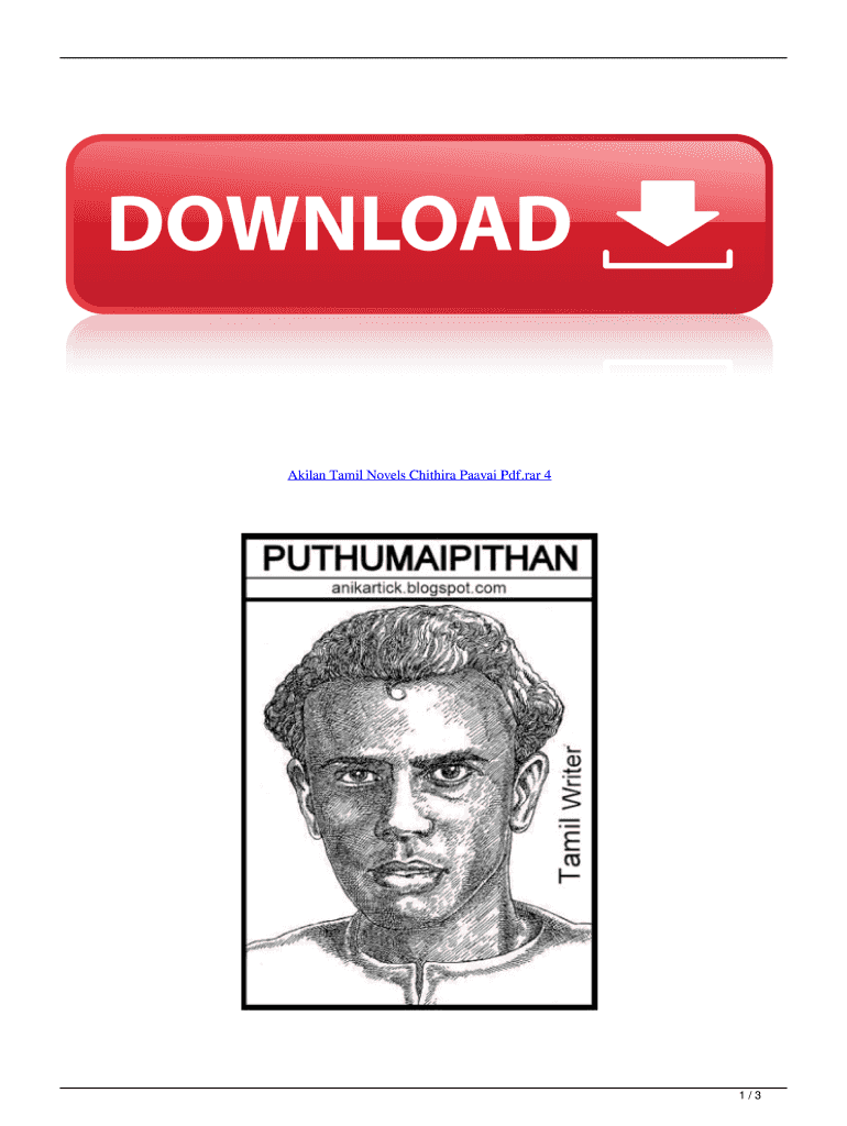 Akilan Tamil Novels PDF Download  Form