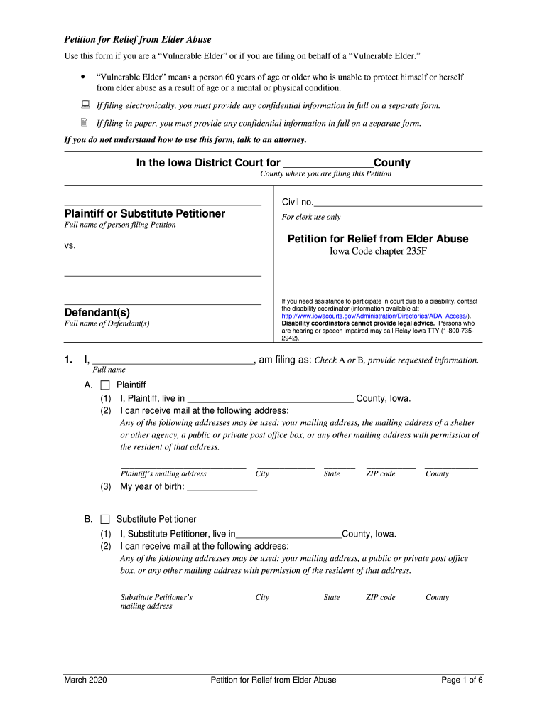 Elder Abuse and Financial Exploitation Iowa Legal Aid 2020-2025