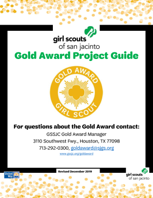  GSSJC's Gold Award Project Guide 2019-2024
