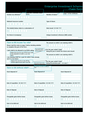 Eis3 Claim Form PDF