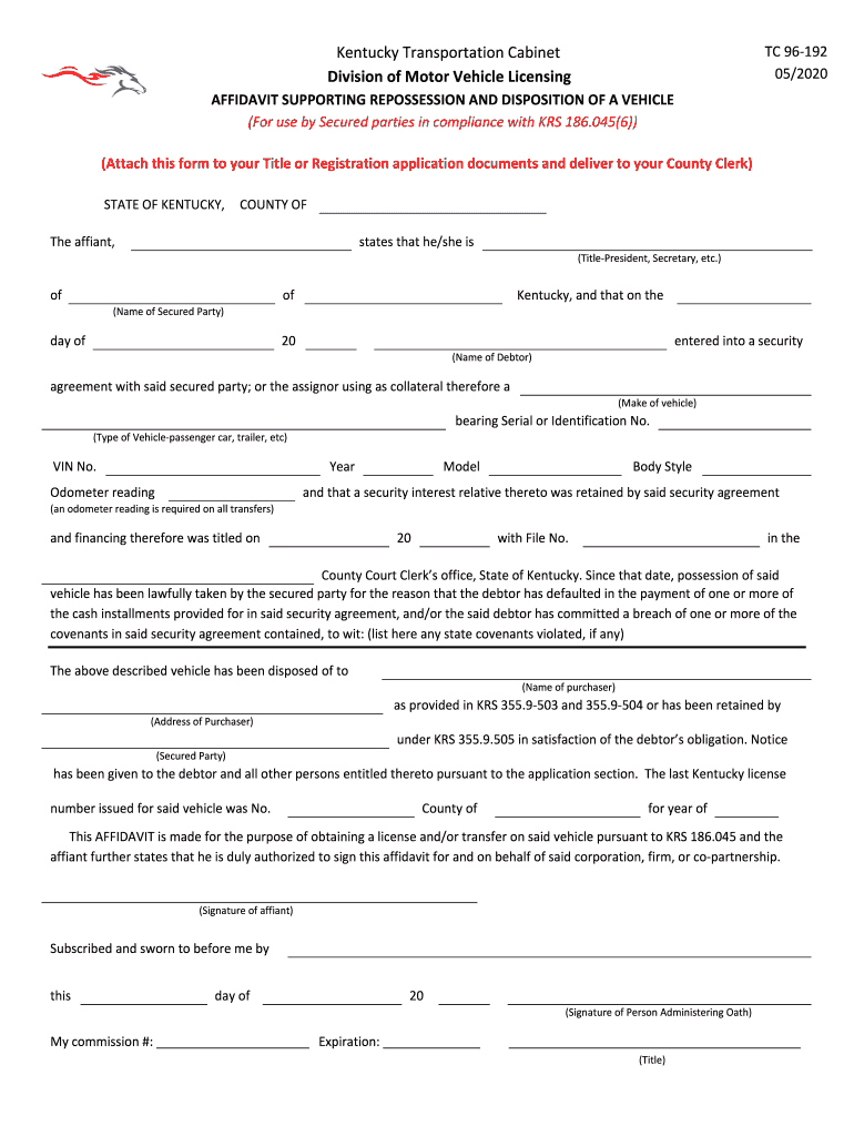 Get and Sign TC 96 192 DOCX 2020-2022 Form