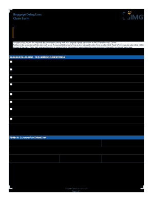 Baggage DelayLoss Form