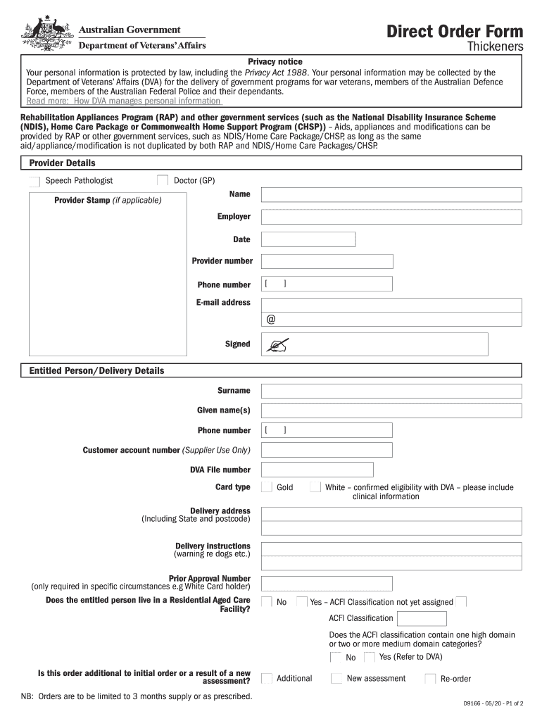  VA Form 3288, REQUEST for and CONSENT to 2020