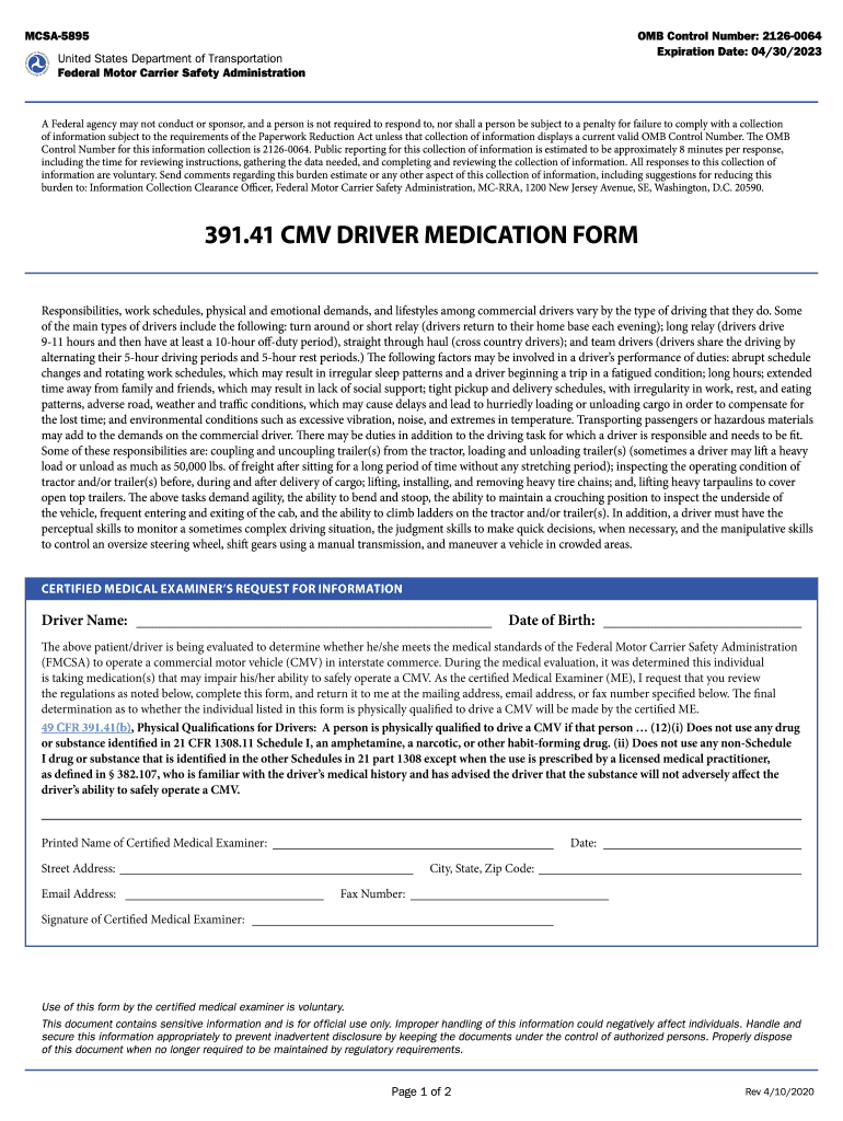 Mcsa 5895  Form