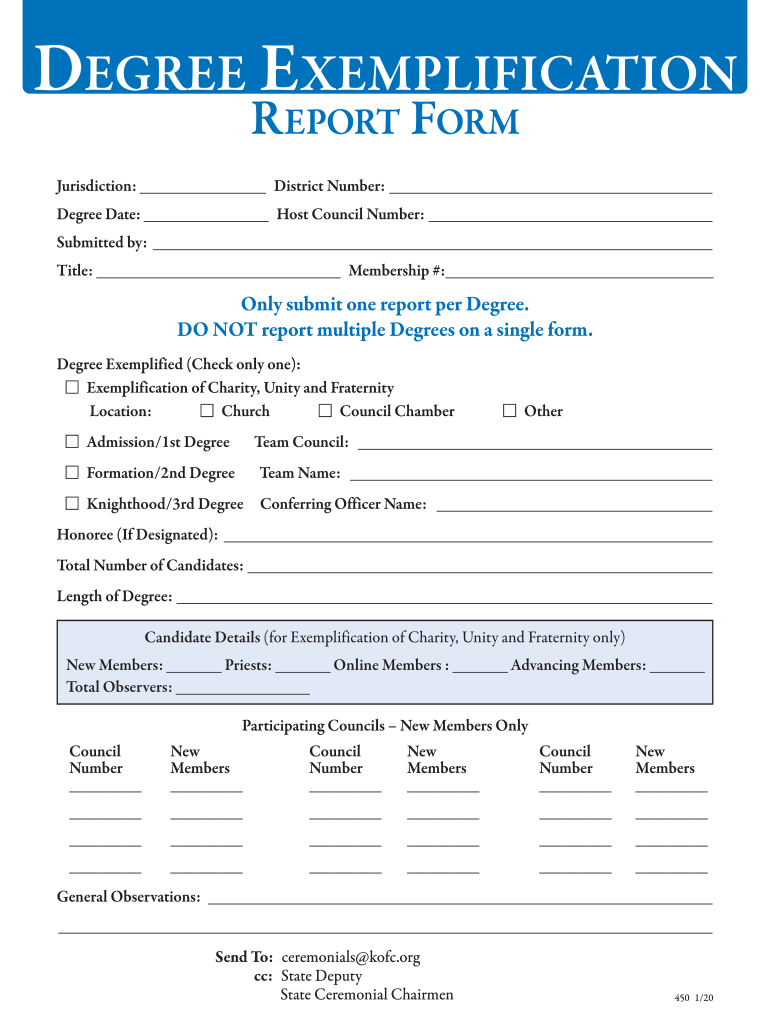  Kofc Form 2020-2024