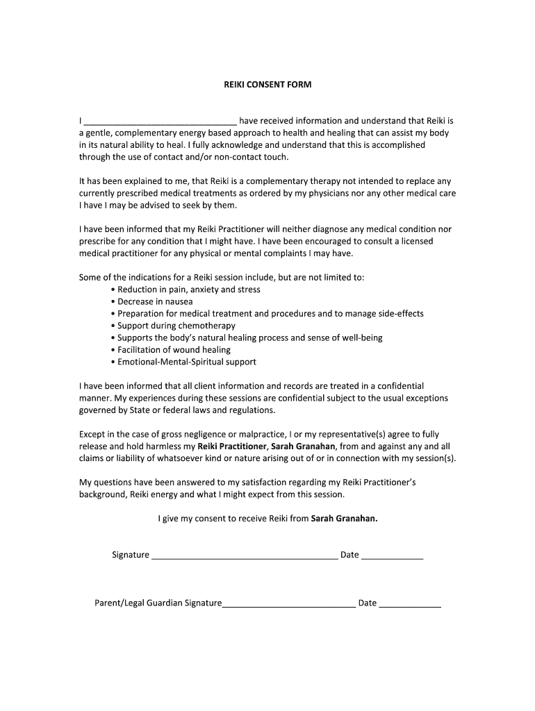 REIKI CONSENT FORM Copy