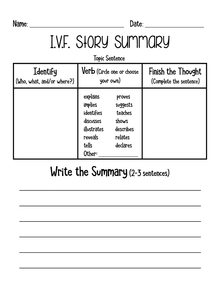 Ivf Writing  Form