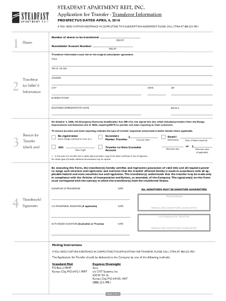 Transfer of Shares Agreement  Form