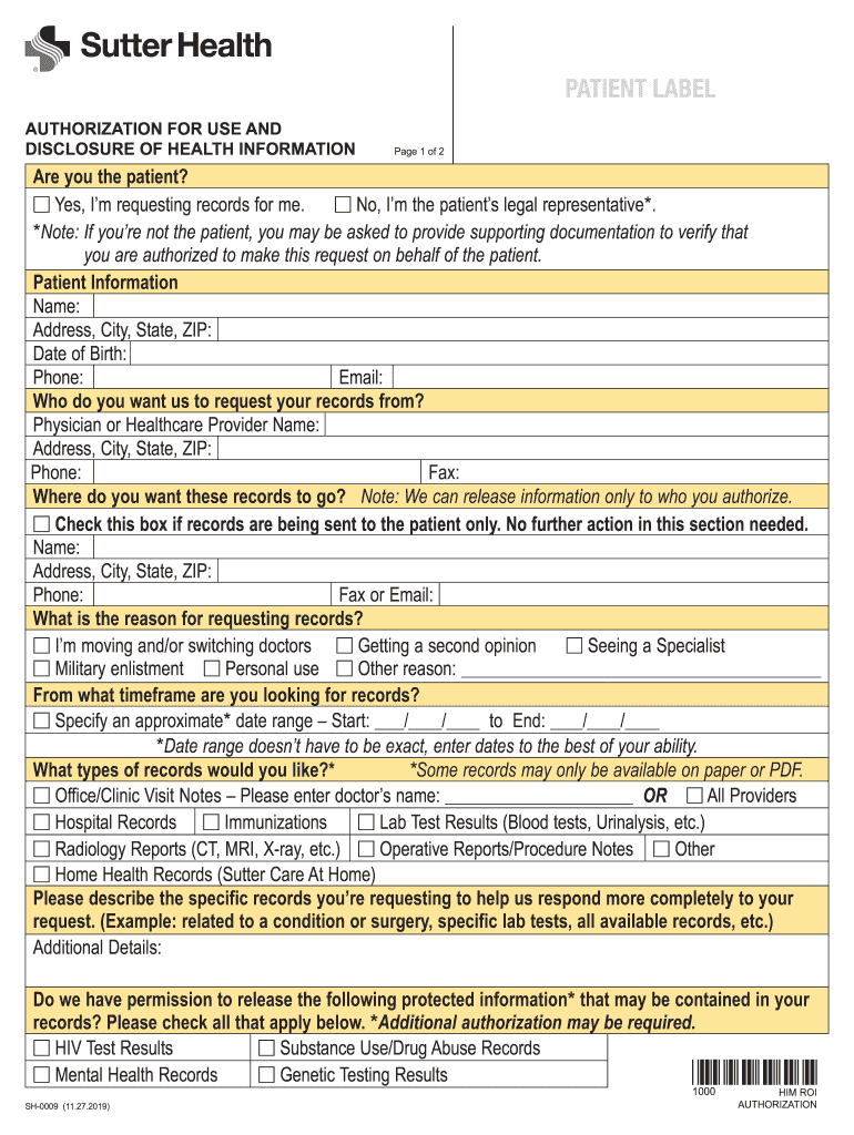  Health Authorization Use 2019-2024