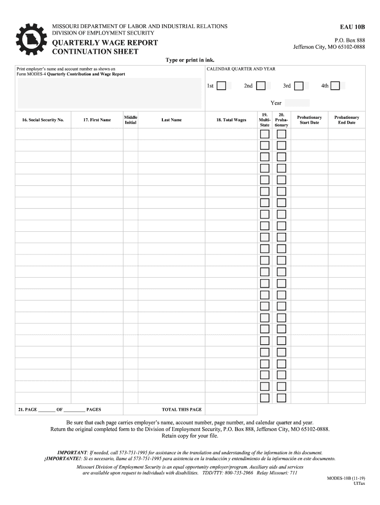  Publications and Forms Missouri Department of Labor MO 2019-2024