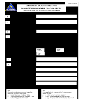 E Filing Pin Number  Form