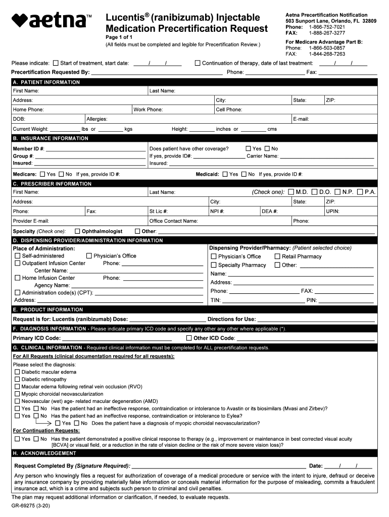   PRIOR APPROVAL REQUEST Member Information 2020