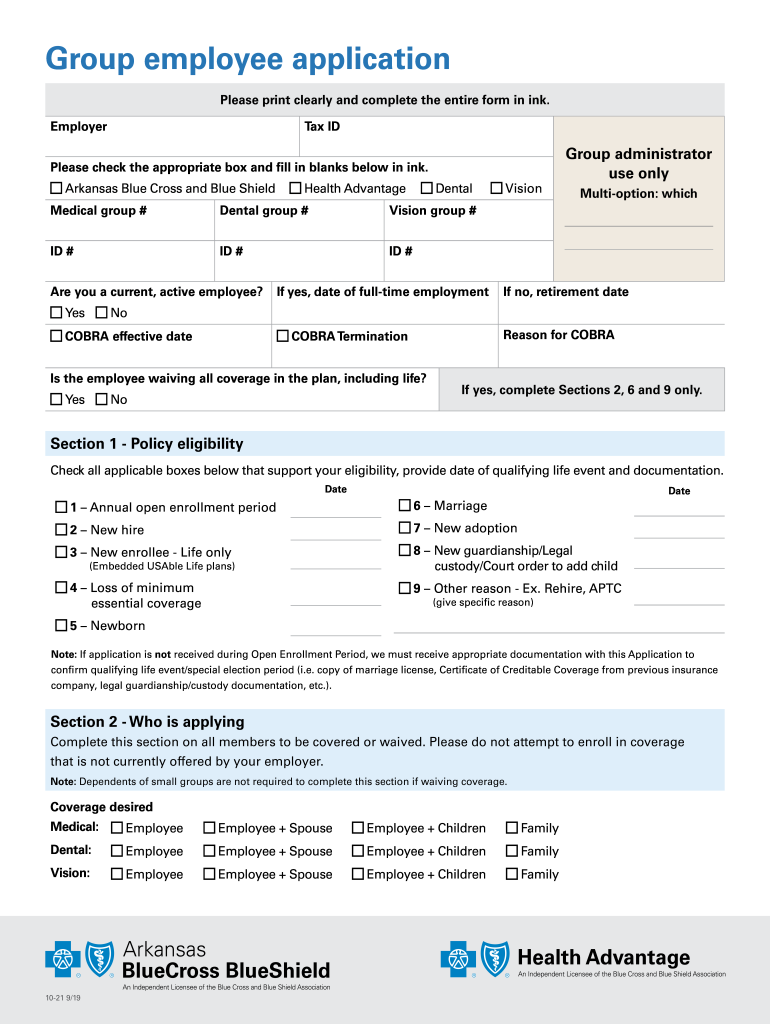  Group Employee Template 2019-2024