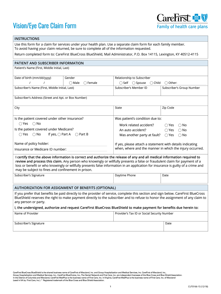  Eye Claim 2018-2024