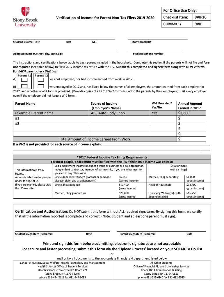 Form 1098 TBursar and Student Accounts Stony Brook 2019-2024
