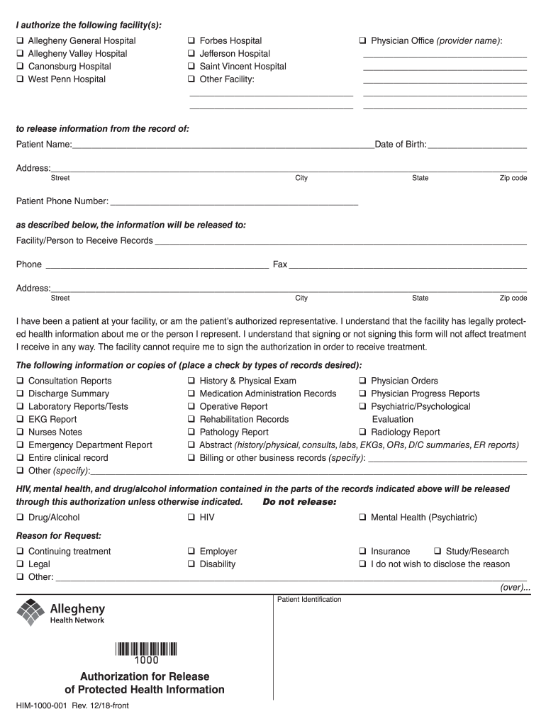 Get and Sign I Authorize the Following Facilitys 2018-2022 Form