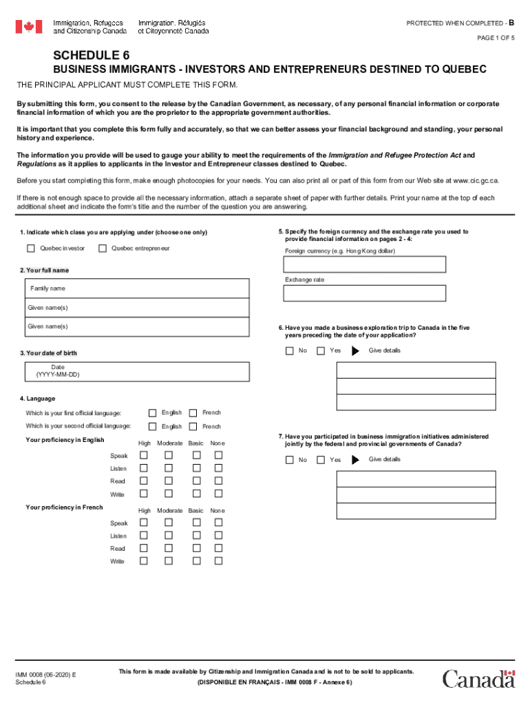 IMM 00086 E  Form