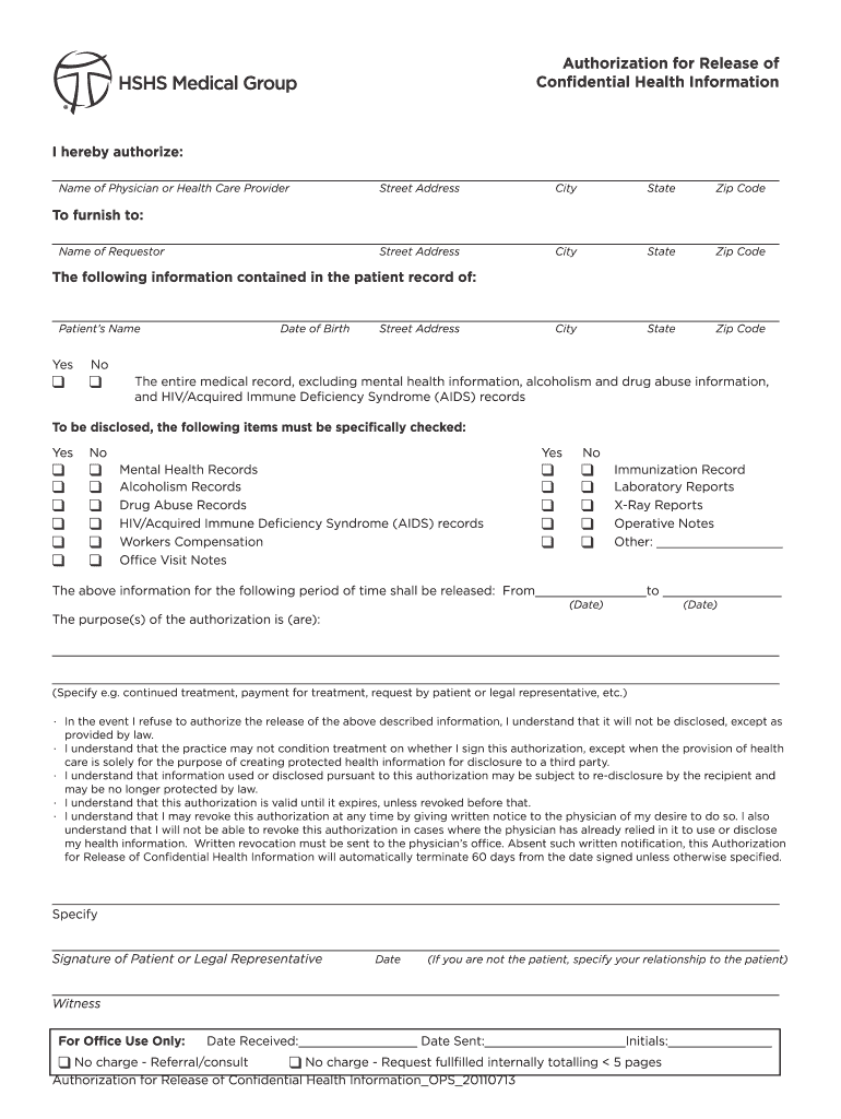 Request for Medical CareOPS20101220 HSHS Medical  Form