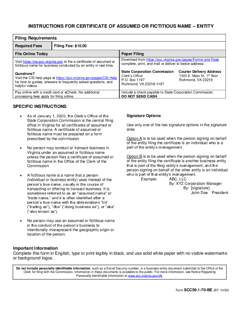 VA SCC SCC59 1 70 BE  Form