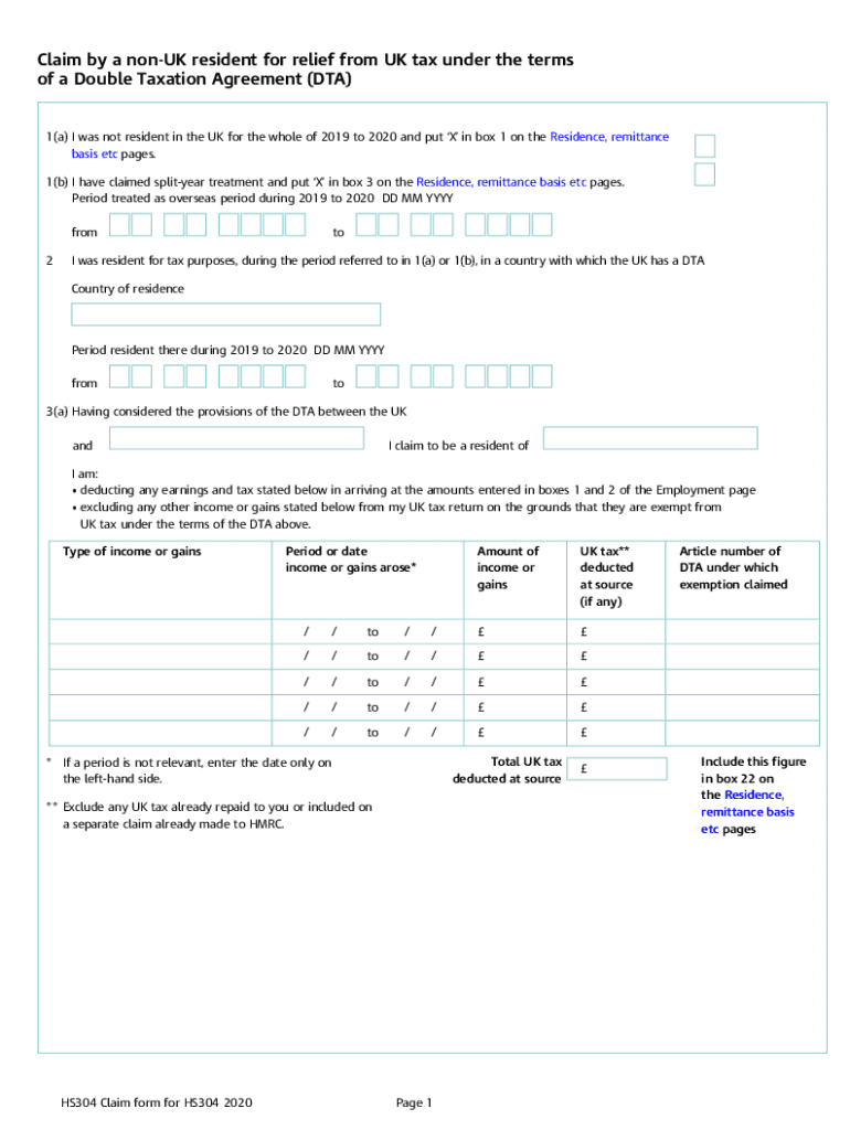  Non Residents Relief under Double Taxation Agreements Non Residents Relief under Double Taxation Agreements 2020