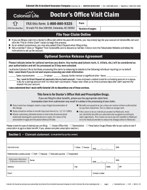 Doctors Visit Claim Fill Out And Sign Printable Pdf Template Signnow