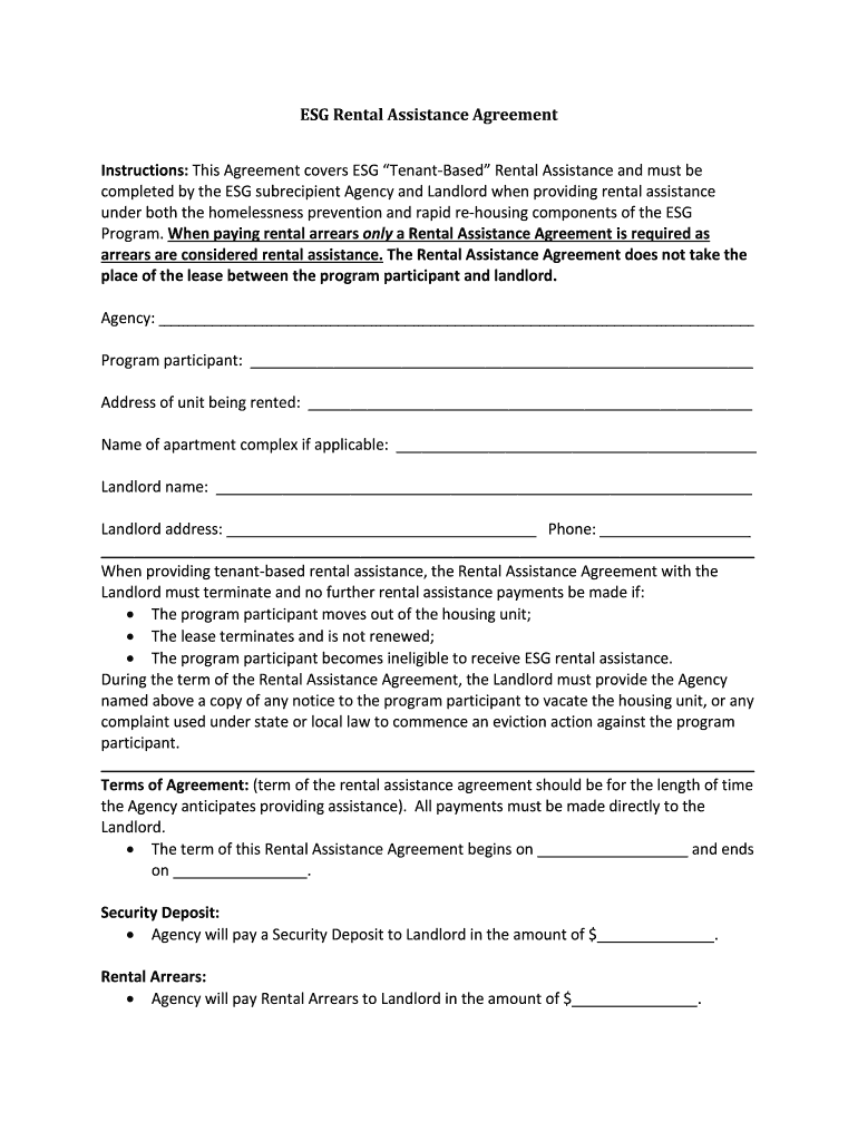 Rental Agreement  Form