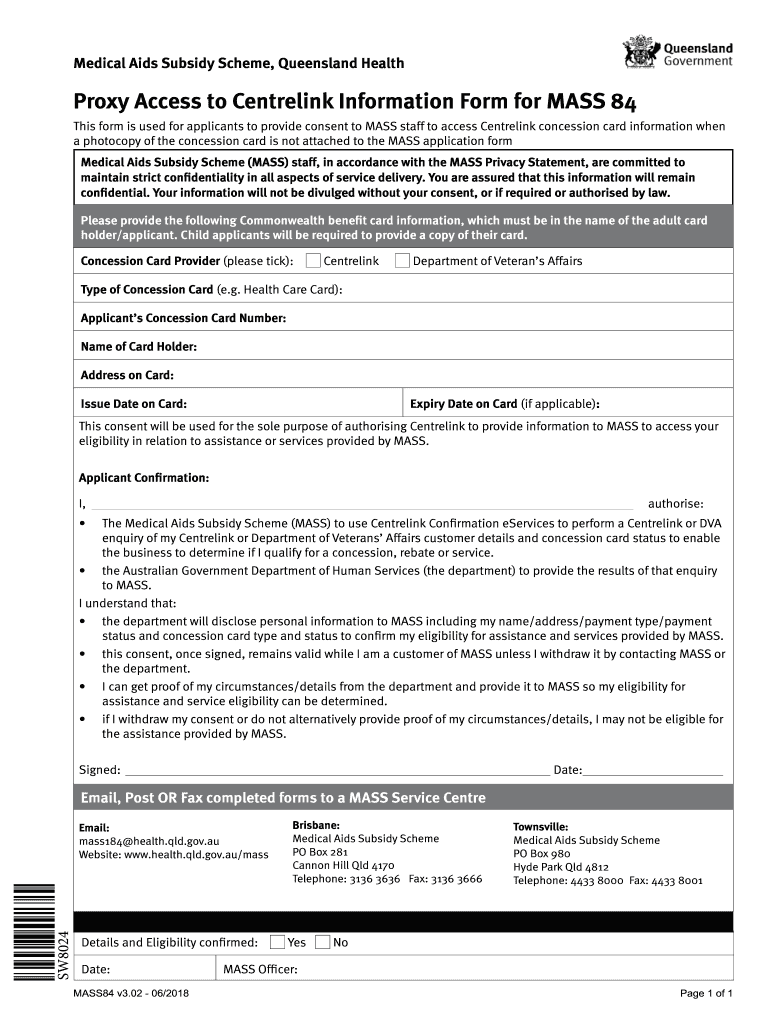 Centrelink Proxy Form