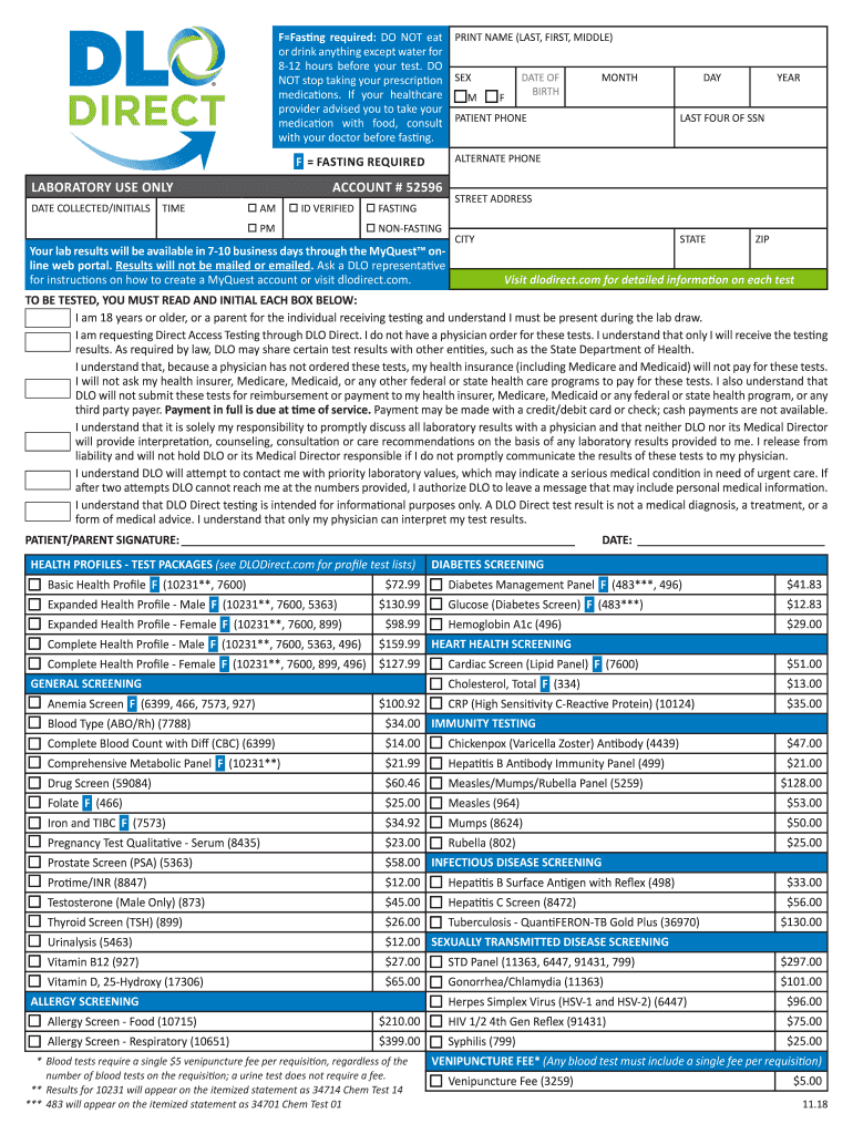  FFasting Required DO NOT Eat 2018-2024