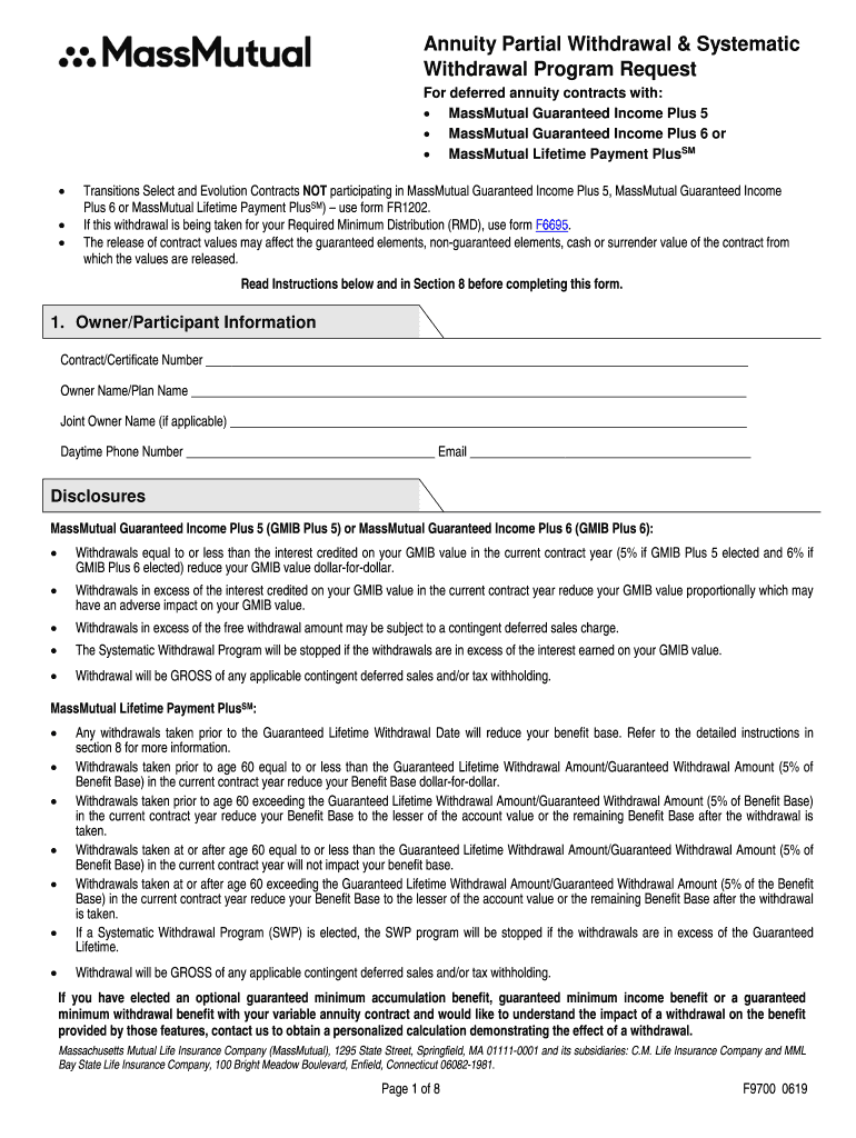 Get and Sign Annuity Request for Full Surrender MassMutual 2019-2022 Form