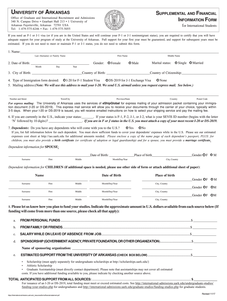  FINANCIAL INFO FORM 14 Pmd International Admissions 2017-2024