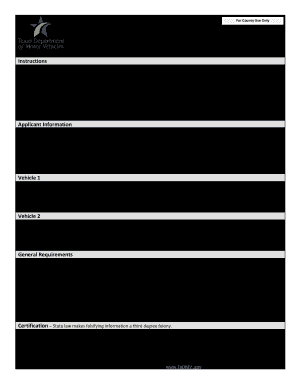  Texas Application Veteran Plates 2019-2024