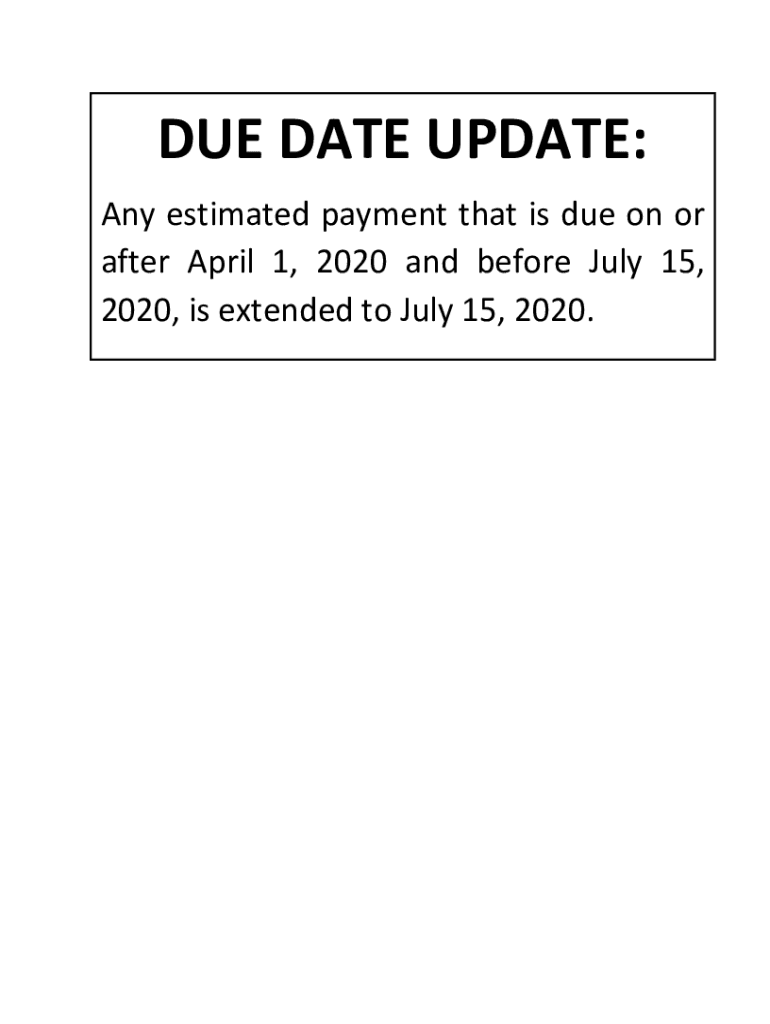  D 101a Form 1 ES Instructions Estimated Income Tax for Individuals, Estates, and Trusts 2020