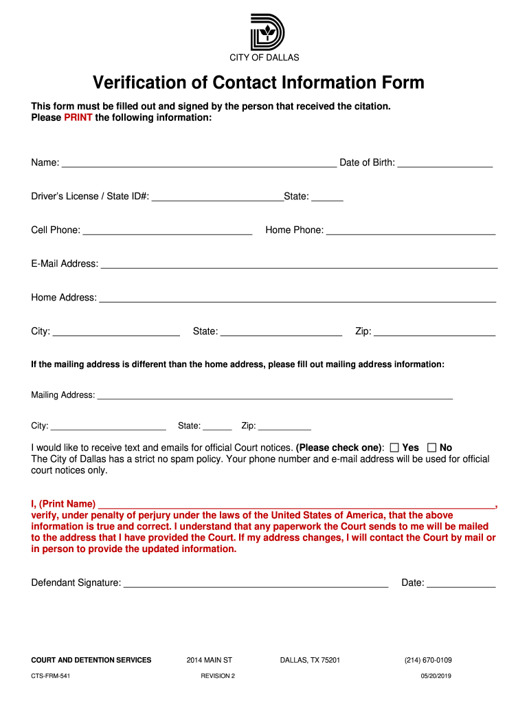 Contact Information Form - Fill Out and Sign Printable PDF Template ...