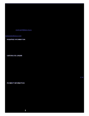 Dsa 609 Disability Access Inspection Certifcate Order Form