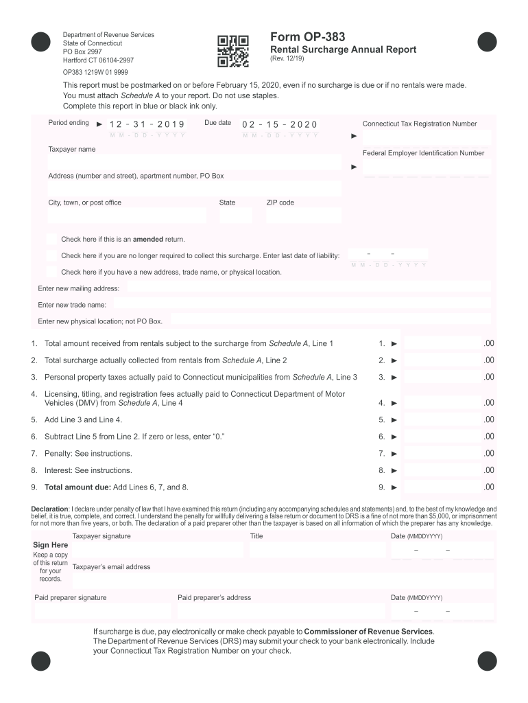  CONNECTICUT Internal Revenue Service 2019