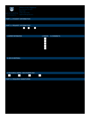 Student Record Update Form