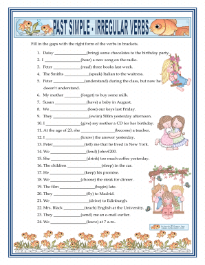 Fill in the Gaps with the Right Form of the Verbs in Brackets