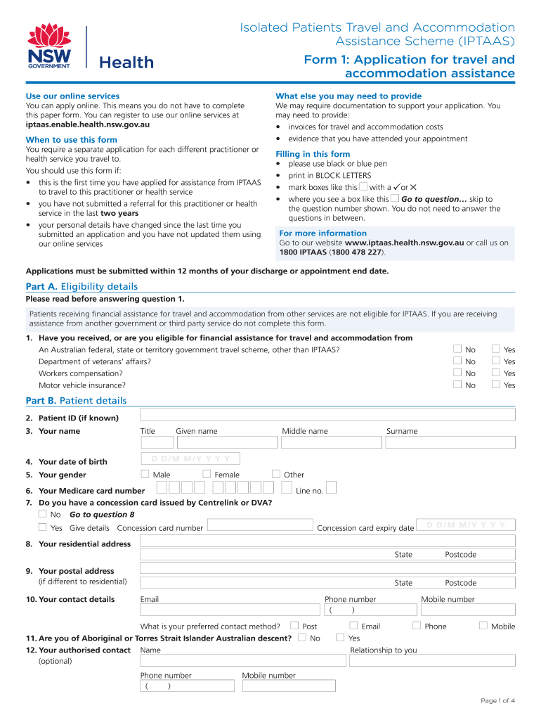 Iptaas Form 1