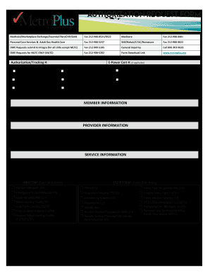  Authorization Request Form 2020-2024