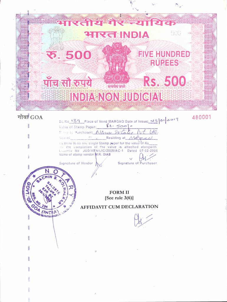 Form II as Per RERA Rules RERA Goa