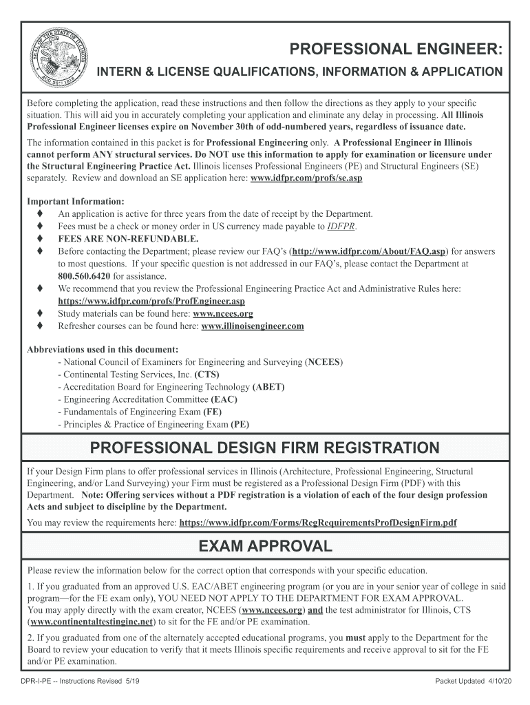  Instruction Sheet Physician Licensure by IDFPR Com 2020-2024